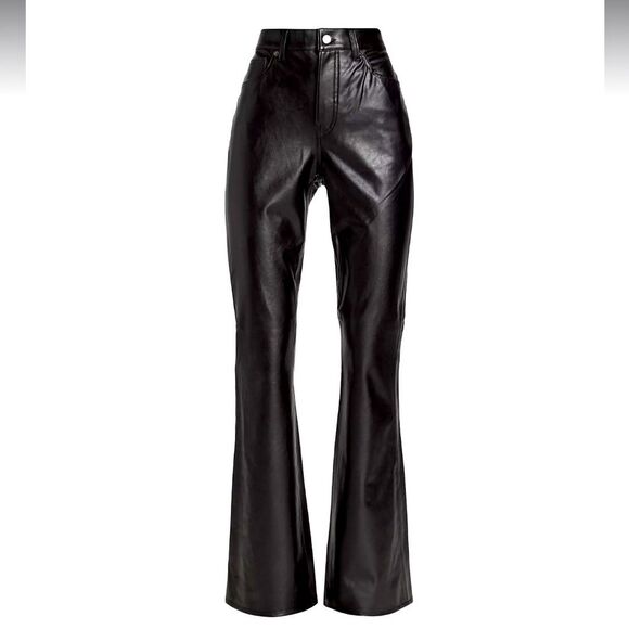 Veronica Beard Pants - Veronica Beard Beverly Faux Leather Flared Pants Size 31